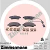 Bremsbelagsatz, Scheibenbremse Hinterachse ZIMMERMANN 24465.190.4