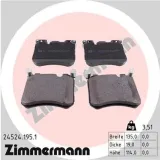 Bremsbelagsatz, Scheibenbremse Vorderachse ZIMMERMANN 24524.195.1