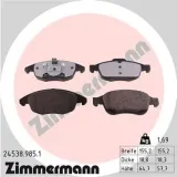 Bremsbelagsatz, Scheibenbremse Vorderachse ZIMMERMANN 24538.985.1