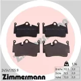 Bremsbelagsatz, Scheibenbremse Hinterachse ZIMMERMANN 24541.155.9
