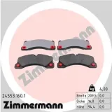 Bremsbelagsatz, Scheibenbremse Vorderachse ZIMMERMANN 24553.160.1