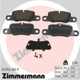 Bremsbelagsatz, Scheibenbremse Hinterachse ZIMMERMANN 24554.160.9