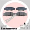 Bremsbelagsatz, Scheibenbremse Vorderachse ZIMMERMANN 24567.155.1