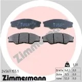 Bremsbelagsatz, Scheibenbremse Vorderachse ZIMMERMANN 24567.155.1