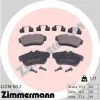 Bremsbelagsatz, Scheibenbremse Hinterachse ZIMMERMANN 24578.165.2