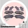 Bremsbelagsatz, Scheibenbremse Vorderachse ZIMMERMANN 24604.180.1