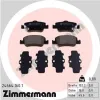 Bremsbelagsatz, Scheibenbremse Hinterachse ZIMMERMANN 24664.160.1