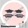 Bremsbelagsatz, Scheibenbremse Vorderachse ZIMMERMANN 24710.180.1