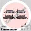Bremsbelagsatz, Scheibenbremse Hinterachse ZIMMERMANN 24721.970.1