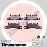 Bremsbelagsatz, Scheibenbremse Hinterachse ZIMMERMANN 24721.970.1