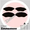 Bremsbelagsatz, Scheibenbremse Vorderachse ZIMMERMANN 24738.200.1