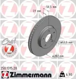 Bremsscheibe Vorderachse ZIMMERMANN 250.1315.20