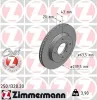 Bremsscheibe Vorderachse ZIMMERMANN 250.1328.20