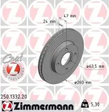 Bremsscheibe ZIMMERMANN 250.1332.20