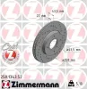 Bremsscheibe Vorderachse ZIMMERMANN 250.1343.52