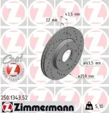 Bremsscheibe ZIMMERMANN 250.1343.52