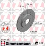 Bremsscheibe ZIMMERMANN 250.1345.52