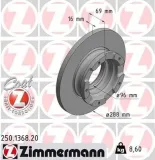 Bremsscheibe ZIMMERMANN 250.1368.20