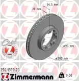 Bremsscheibe Vorderachse ZIMMERMANN 250.1379.20