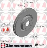 Bremsscheibe Vorderachse ZIMMERMANN 250.1384.20