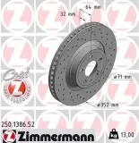 Bremsscheibe ZIMMERMANN 250.1386.52