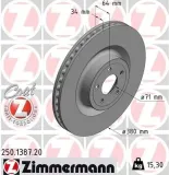 Bremsscheibe ZIMMERMANN 250.1387.20