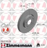 Bremsscheibe Vorderachse ZIMMERMANN 250.5705.20
