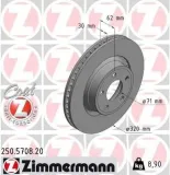 Bremsscheibe ZIMMERMANN 250.5708.20