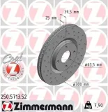 Bremsscheibe ZIMMERMANN 250.5713.52