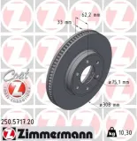Bremsscheibe Vorderachse ZIMMERMANN 250.5717.20