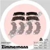 Bremsbelagsatz, Scheibenbremse Vorderachse ZIMMERMANN 25007.168.1