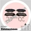 Bremsbelagsatz, Scheibenbremse Vorderachse ZIMMERMANN 25022.185.2