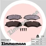Bremsbelagsatz, Scheibenbremse Vorderachse ZIMMERMANN 25022.985.2