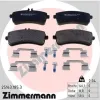 Bremsbelagsatz, Scheibenbremse Hinterachse ZIMMERMANN 25163.185.3