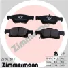 Bremsbelagsatz, Scheibenbremse Hinterachse ZIMMERMANN 25196.180.1