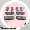Bremsbelagsatz, Scheibenbremse Vorderachse ZIMMERMANN 25209.170.1
