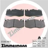 Bremsbelagsatz, Scheibenbremse Vorderachse ZIMMERMANN 25300.190.1