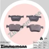 Bremsbelagsatz, Scheibenbremse Hinterachse ZIMMERMANN 25353.165.1