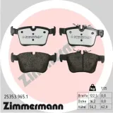 Bremsbelagsatz, Scheibenbremse Hinterachse ZIMMERMANN 25353.965.1