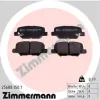 Bremsbelagsatz, Scheibenbremse Hinterachse ZIMMERMANN 25688.150.1