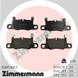 Bremsbelagsatz, Scheibenbremse Hinterachse ZIMMERMANN 25691.160.2