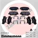 Bremsbelagsatz, Scheibenbremse ZIMMERMANN 25757.175.3