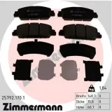 Bremsbelagsatz, Scheibenbremse Vorderachse ZIMMERMANN 25792.170.1