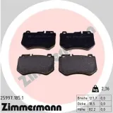 Bremsbelagsatz, Scheibenbremse Vorderachse ZIMMERMANN 25997.185.1