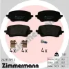 Bremsbelagsatz, Scheibenbremse Vorderachse ZIMMERMANN 26271.175.2