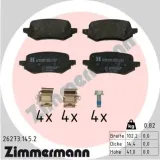 Bremsbelagsatz, Scheibenbremse Hinterachse ZIMMERMANN 26273.145.2