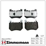 Bremsbelagsatz, Scheibenbremse Vorderachse ZIMMERMANN 26443.975.1