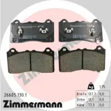 Bremsbelagsatz, Scheibenbremse Vorderachse ZIMMERMANN 26605.130.1