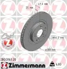 Bremsscheibe Vorderachse ZIMMERMANN 280.3161.20