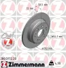 Bremsscheibe Hinterachse ZIMMERMANN 280.3172.20